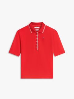 Slim Fit Tipped Half Sleeve Polo Shirt — Orange 5