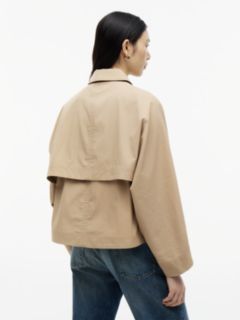 Water Repellent Short Jacket — Beige 5