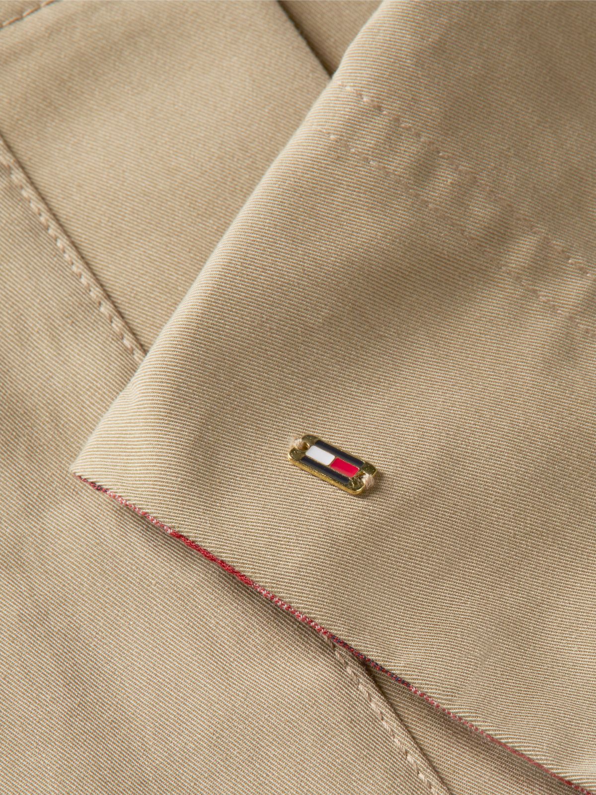 Water Repellent Short Jacket — Beige