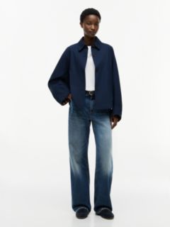 Water Repellent Short Jacket — Blue 2