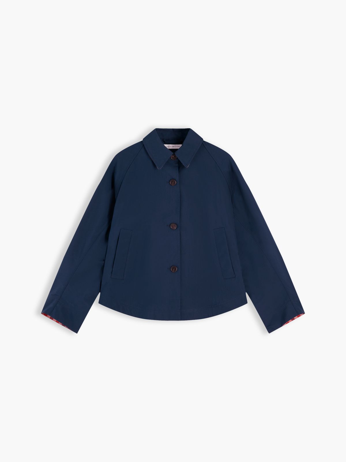 Water Repellent Short Jacket — Blue