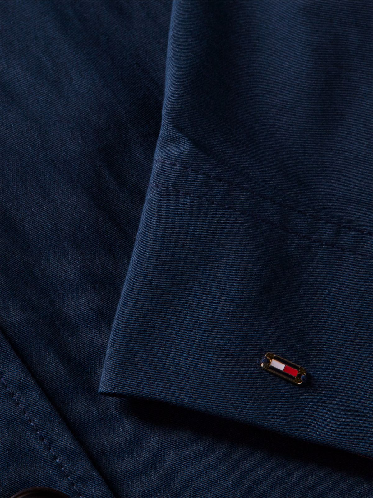 Water Repellent Short Jacket — Blue