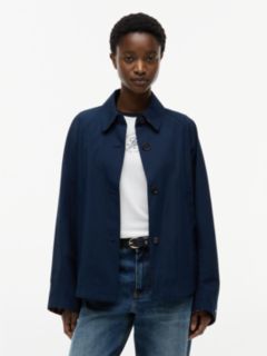 Water Repellent Short Jacket — Blue 1