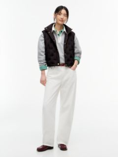 Flag Down Lightweight Quilted Gilet — Black 2