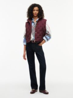 Flag Down Lightweight Quilted Gilet — Red 2