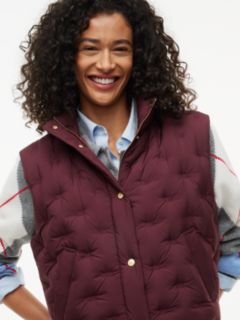 Flag Down Lightweight Quilted Gilet — Red 3