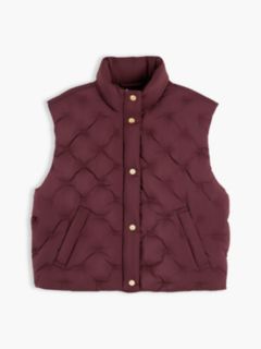 Flag Down Lightweight Quilted Gilet — Red 5