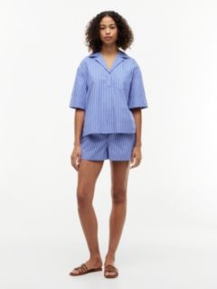 Relaxed Fit Poplin Short Sleeve Shirt — Multi 2
