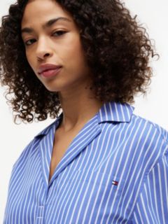 Relaxed Fit Poplin Short Sleeve Shirt — Multi 3