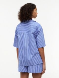 Relaxed Fit Poplin Short Sleeve Shirt — Multi 4