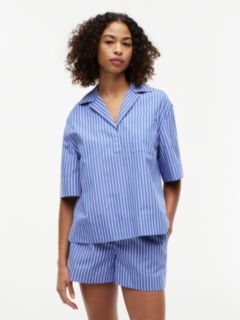 Relaxed Fit Poplin Short Sleeve Shirt — Multi 1