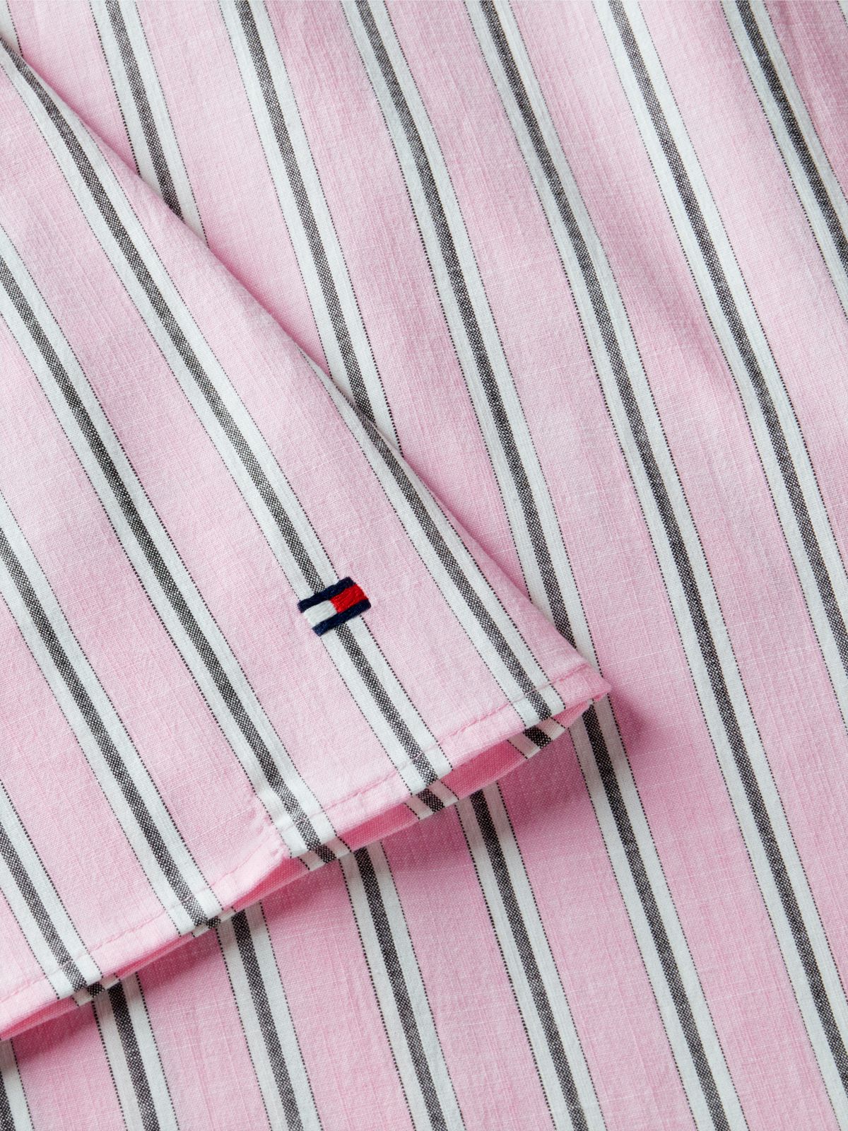 Tie Detail Cap Sleeve Midi Shirt Dress — Pink