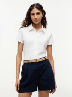 1985 Slim Fit Short Sleeve Shirt — White 1