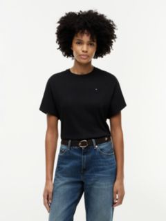 Batwing Sleeve Crew Neck T-Shirt — Black 1
