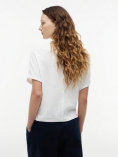Batwing Sleeve Crew Neck T-Shirt — White 4