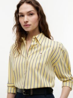 Boxy Fit Poplin Shirt — Yellow 3