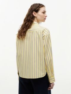 Boxy Fit Poplin Shirt — Yellow 4