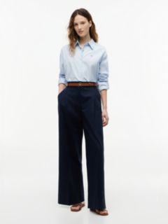Boxy Fit Poplin Shirt — Blue 2