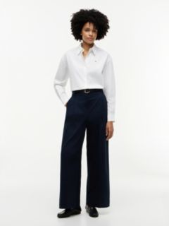 Boxy Fit Poplin Shirt — White 2