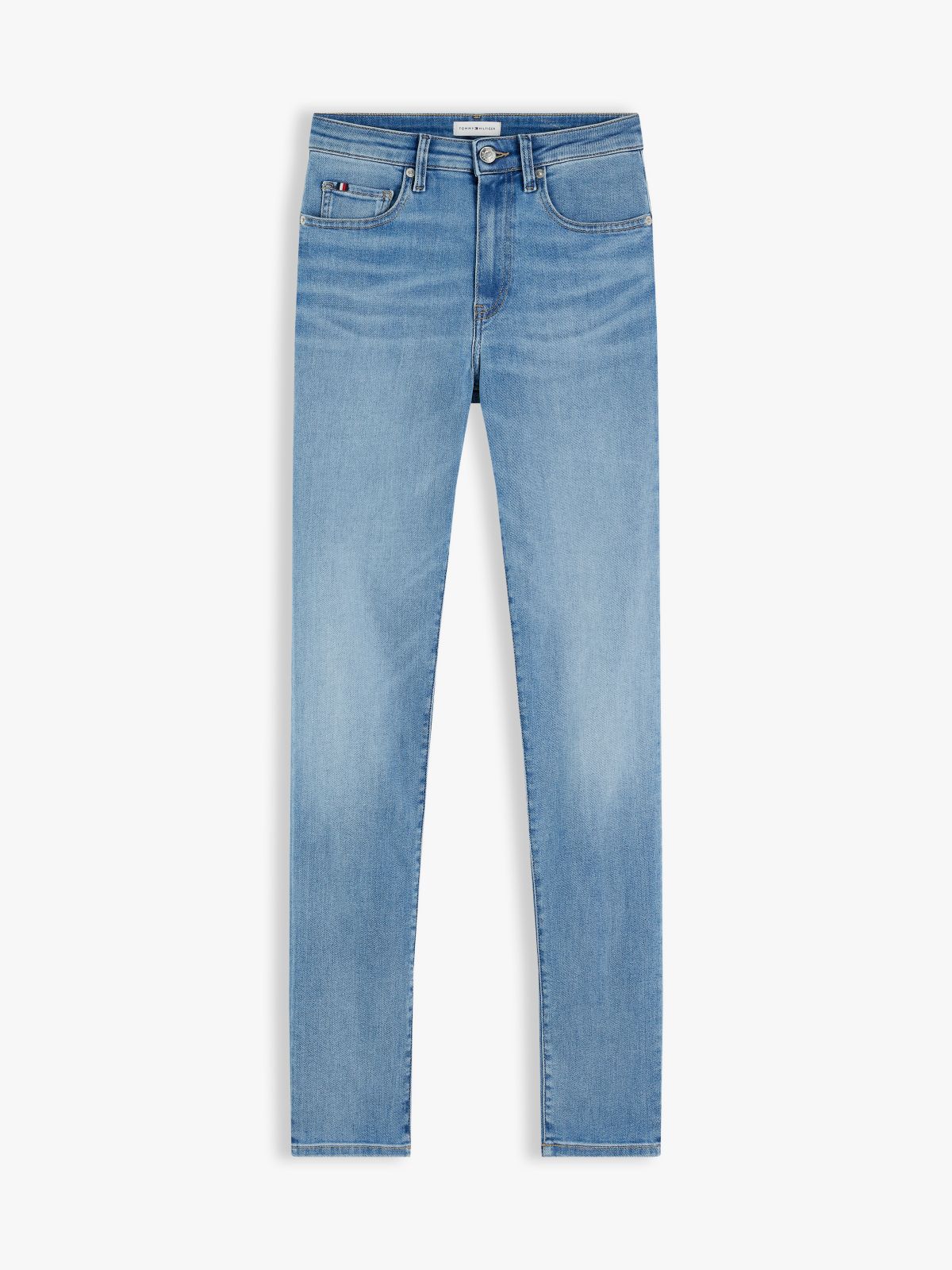 Como Mid Rise Skinny Whiskered Jeans — Blue