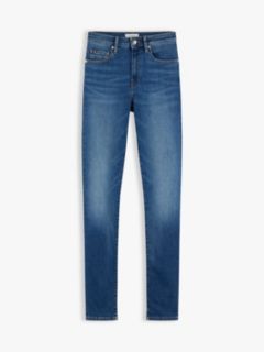 Como Mid Rise Skinny Whiskered Jeans — Blue 5