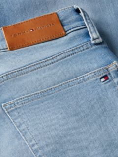 Whiskered Mid Rise Flared Jeans — Blue 6