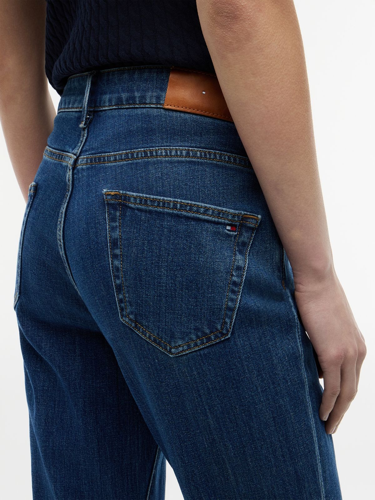 Mid Rise Bootcut Jeans — Blue