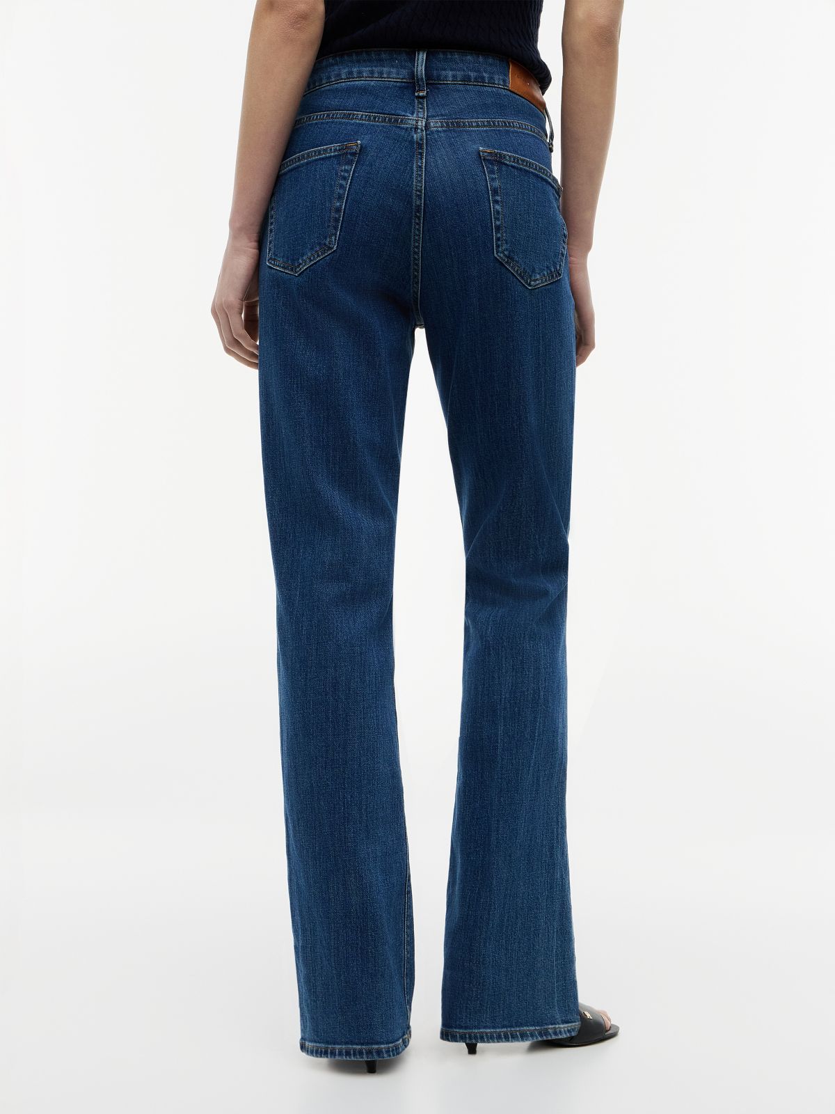 Mid Rise Bootcut Jeans — Blue