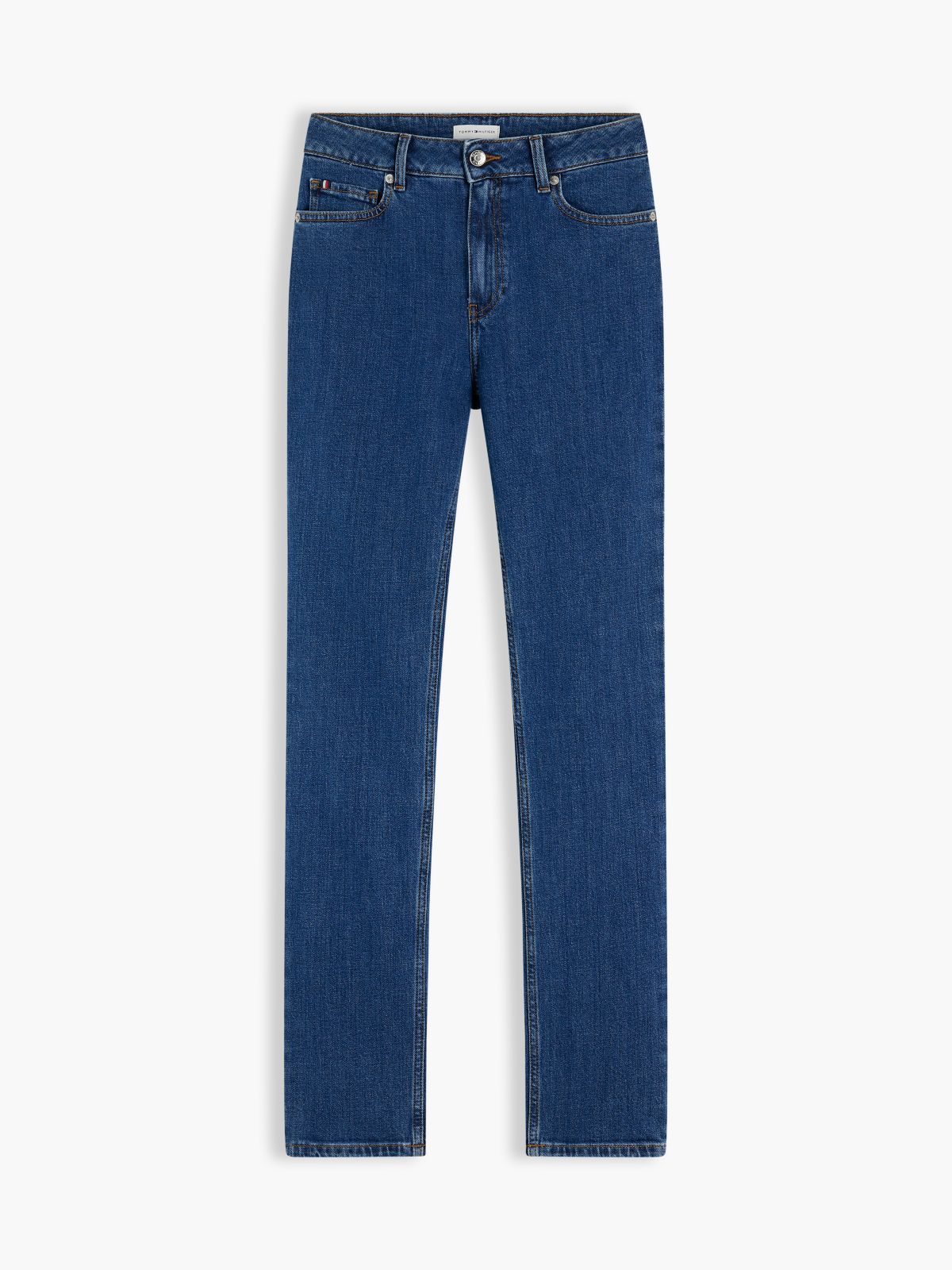 Mid Rise Slim Jeans — Blue