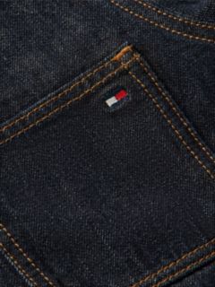 Gold-Tone Button Denim Jacket — Blue 6