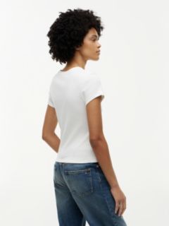 Washed Crest Slim T-Shirt — Grey 4