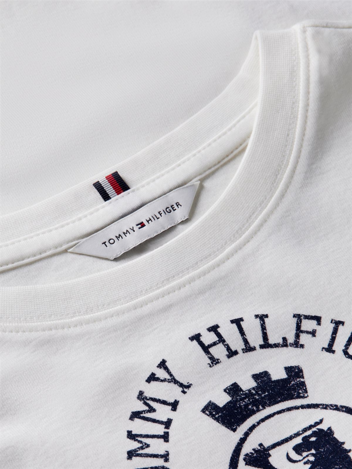 Washed Crest Slim T-Shirt — Grey