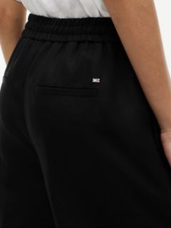 Loose Straight Trousers With Linen — Black 3