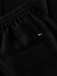 Loose Straight Trousers With Linen — Black 6