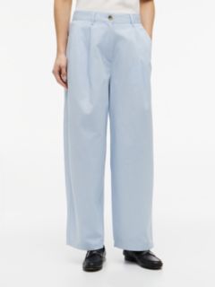 Washed Barrel Leg Chinos — Blue 2
