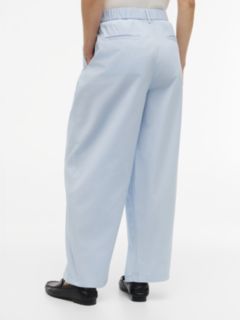 Washed Barrel Leg Chinos — Blue 4