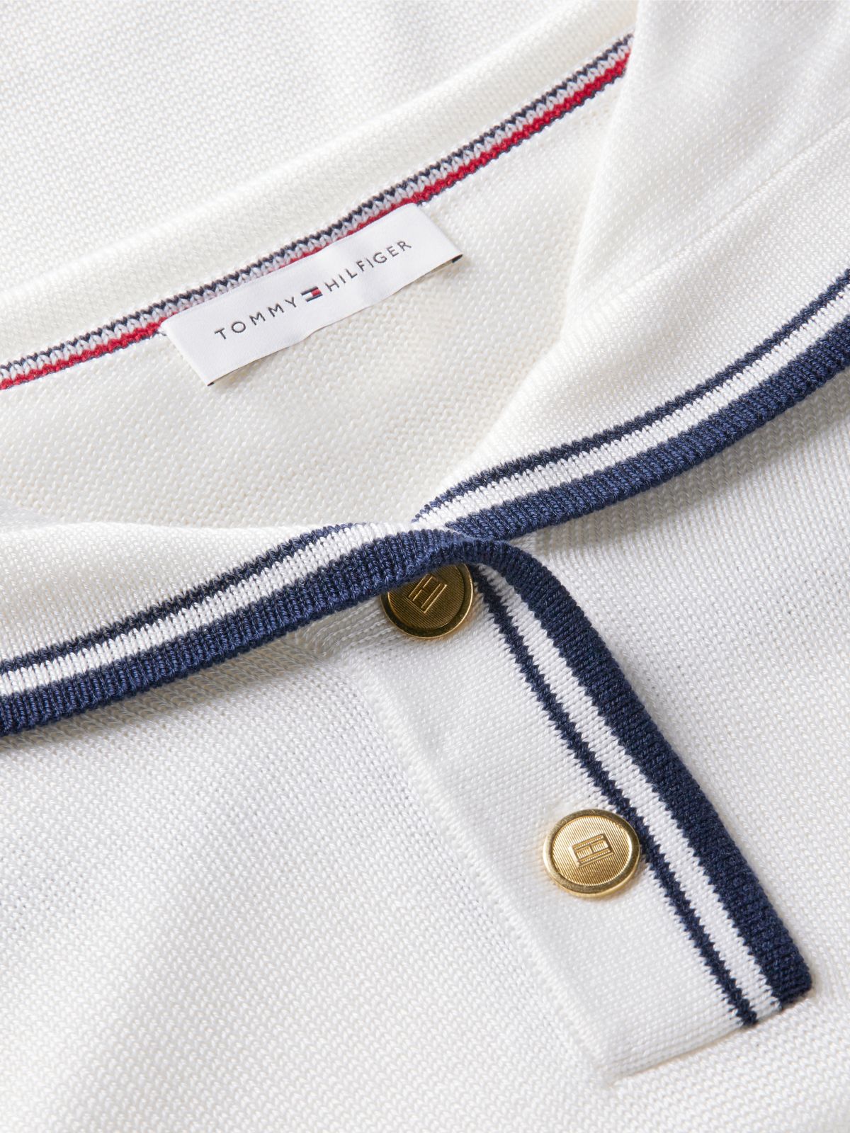 Relaxed Sailor Collar Jumper With Silk — Beige