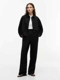 Bomber Jacket With Linen — Black 2