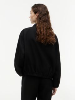 Bomber Jacket With Linen — Black 4