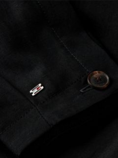 Bomber Jacket With Linen — Black 6