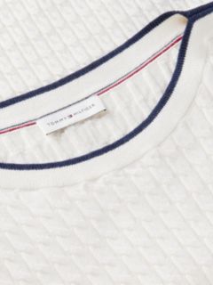 Cable Knit Boat Neck Short Sleeve Jumper — Beige 6