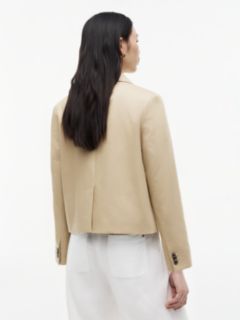 Regular Fit Logo Appliqué Blazer — Brown 4
