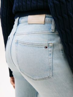 Faded Mid Rise Bootcut Jeans — Blue 3