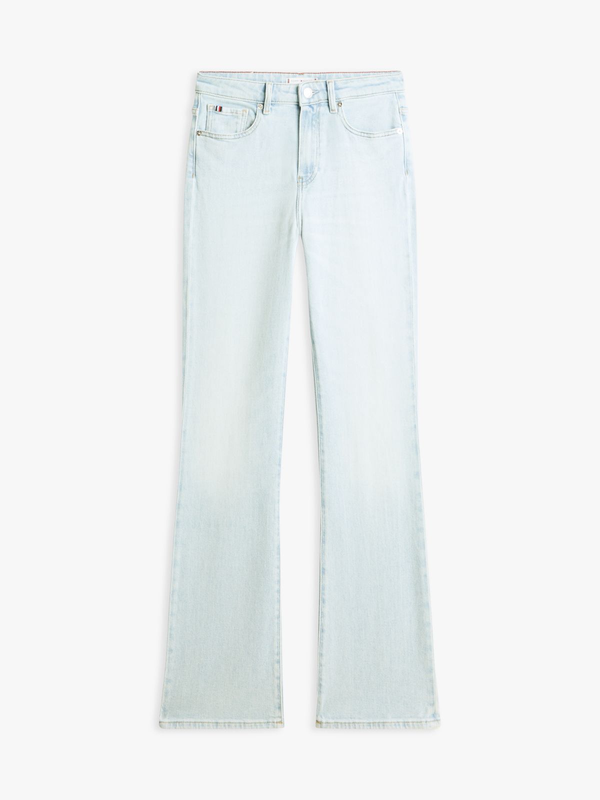 Faded Mid Rise Bootcut Jeans — Blue