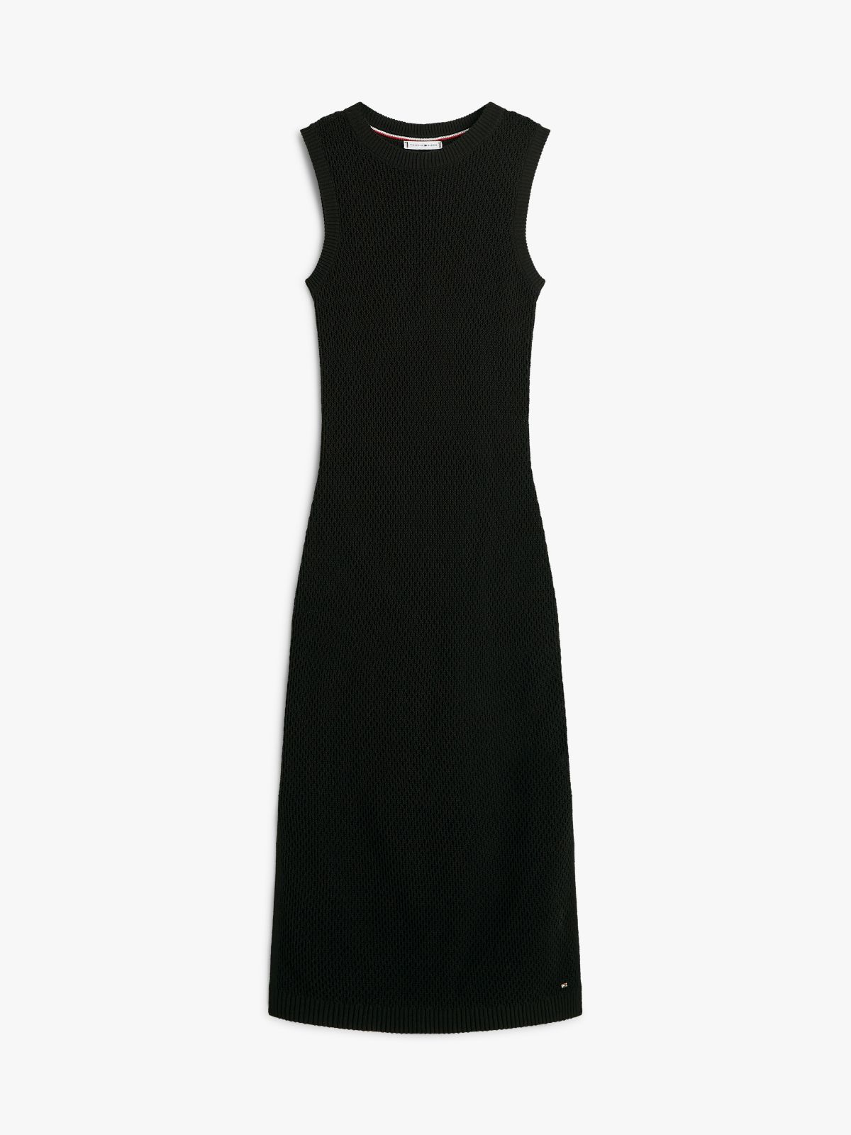 Crochet Maxi Tank Top Dress — Black