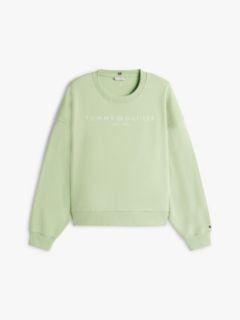 Curve Logo Flex Fleece Relaxed Sweatshirt — Green 5
