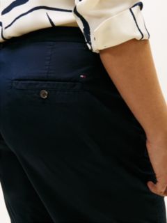 Curve Washed Slim Chino Shorts — Blue 3