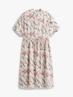Curve Pure Linen Midi Shirt Dress — Beige 5