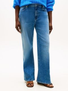 Curve High Rise Flared Leg Jeans — Blue 2