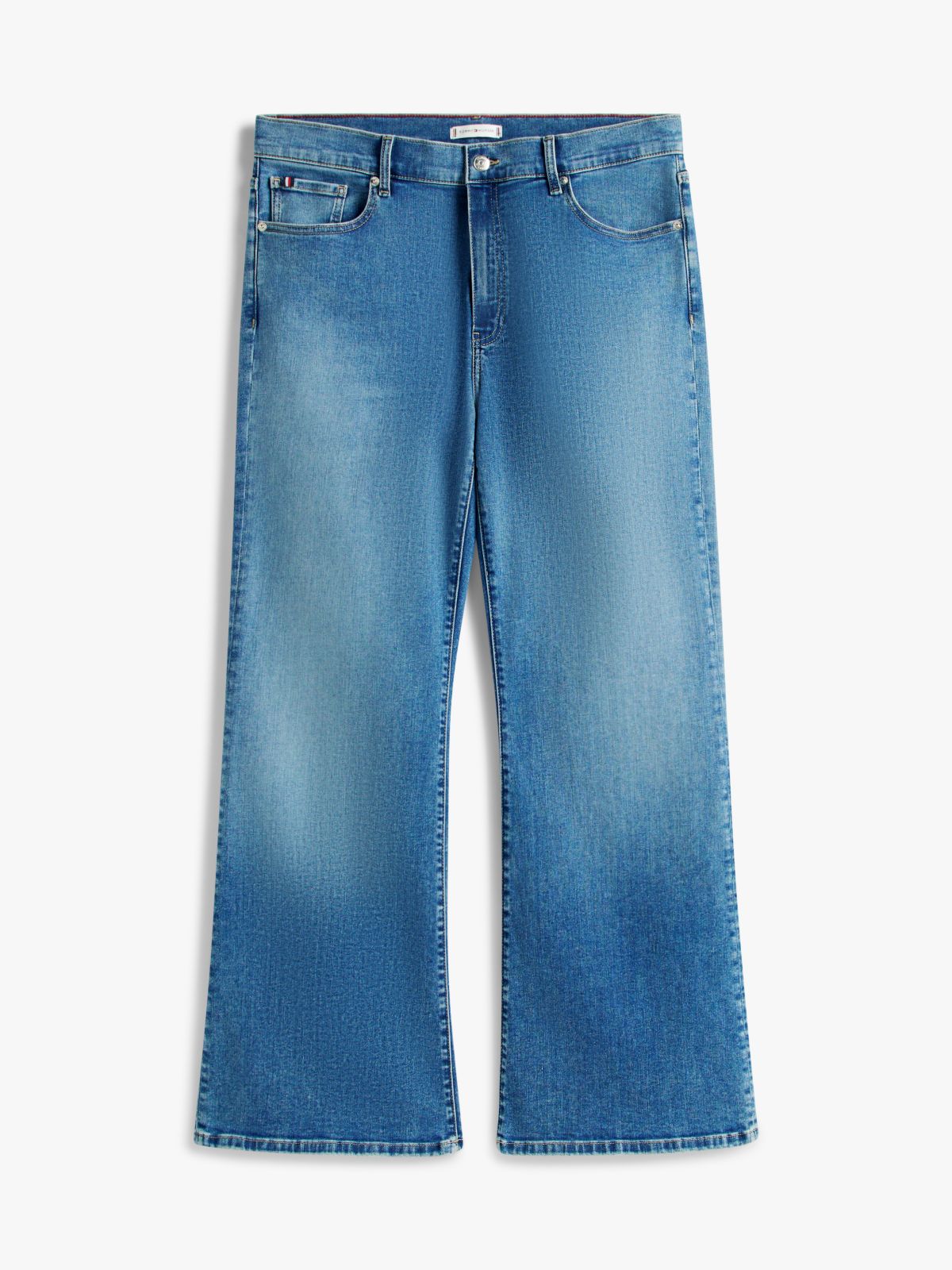 Curve High Rise Flared Leg Jeans — Blue